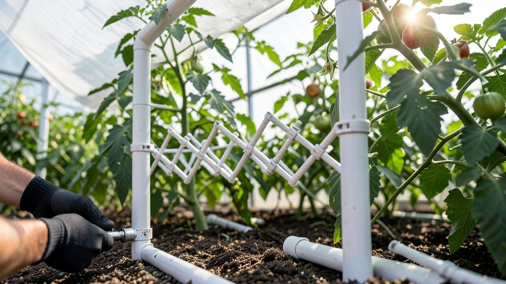DIY PVC Pipe Trellis