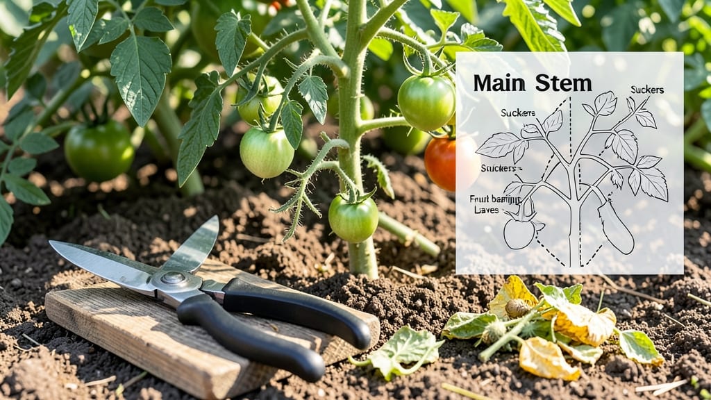 Tomato Plant Pruning Diagram: Step-by-Step Visual Guide to Boost Yields