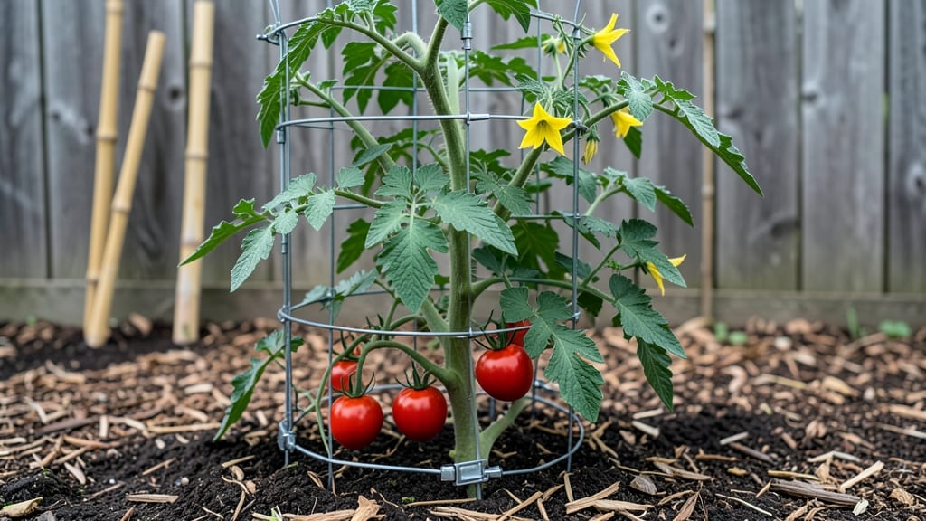 Adjustable Tomato Cage: Modular Support for Towering Plants Without Flopping