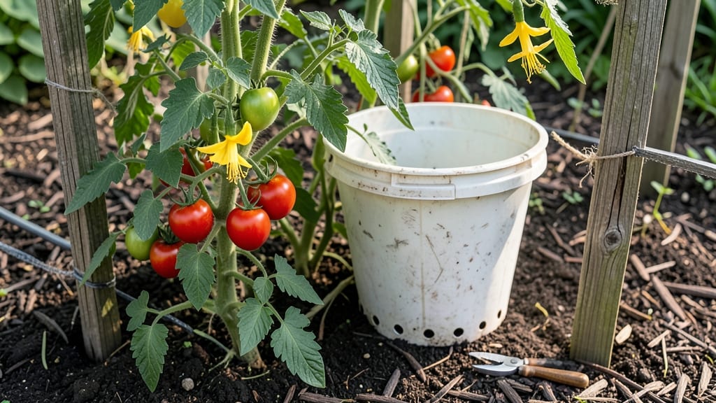 5 Gallon Bucket Upside Down Tomato Planter: Space-Saving Vertical Harvest in Minutes