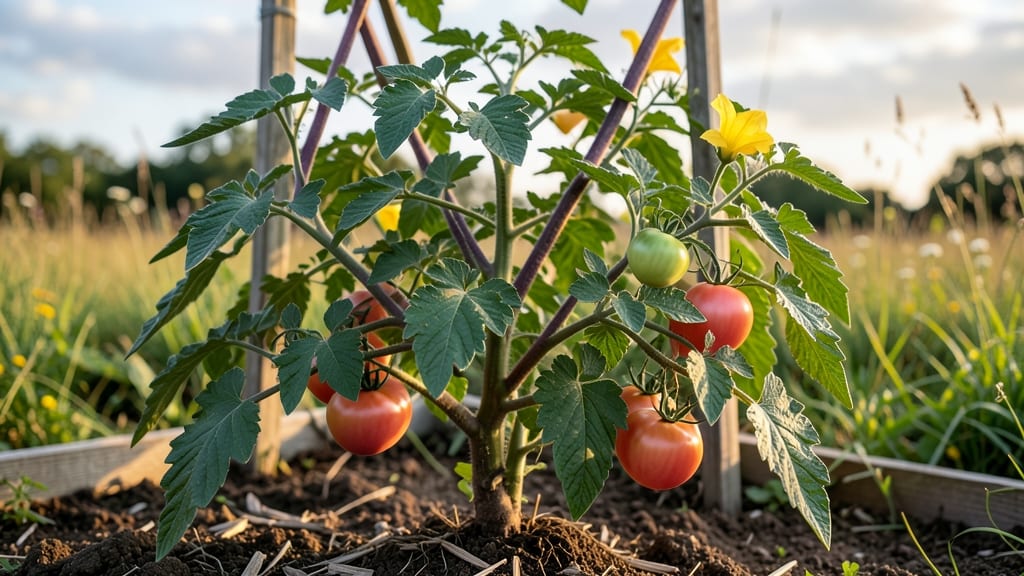Brandywine Tomato Plant Leaves: Natural Pest Barrier for Thriving Vines