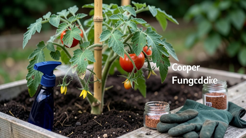 Antifungal For Tomato Plants: Copper Spray Shield Against Blight And Rot