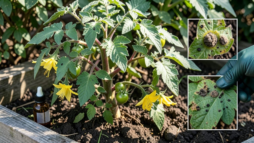 Small Black Spots on Tomato Leaves: Fungal Blight Identification and Cure