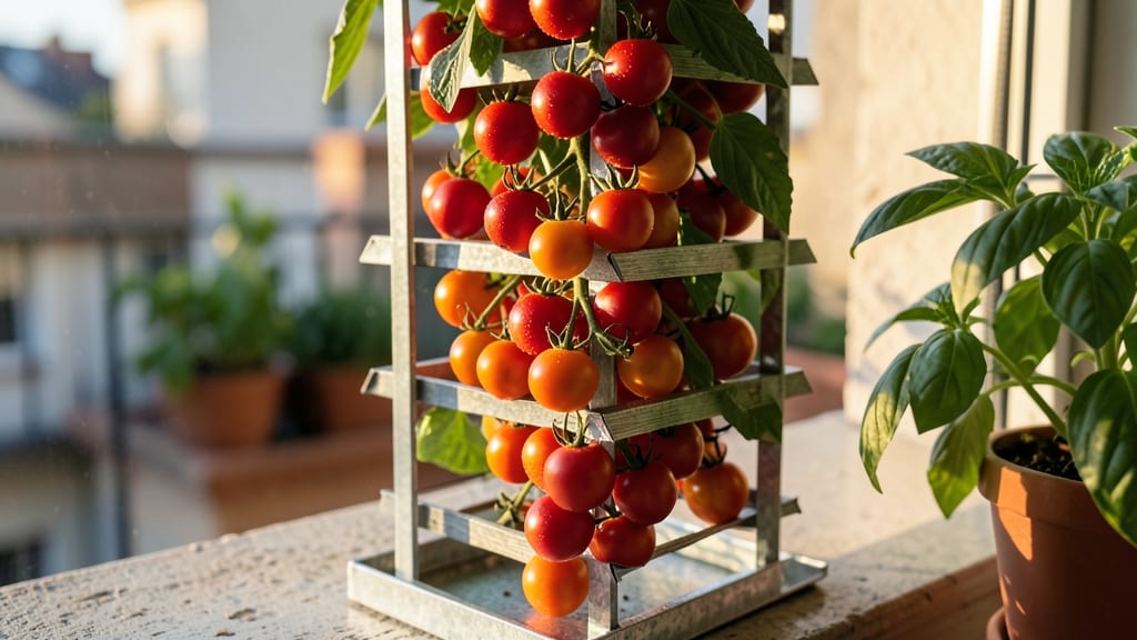 Vertical Tomato Tower for Small Spaces