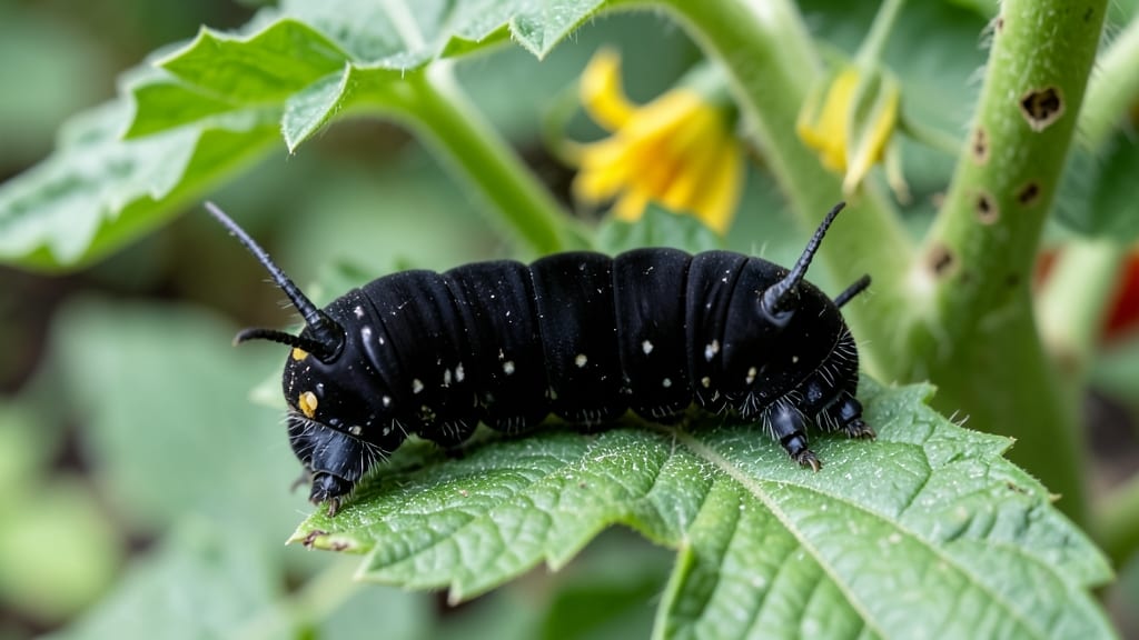 Black Caterpillars on Tomato Plants: Neem Oil Spray for Fast Elimination
