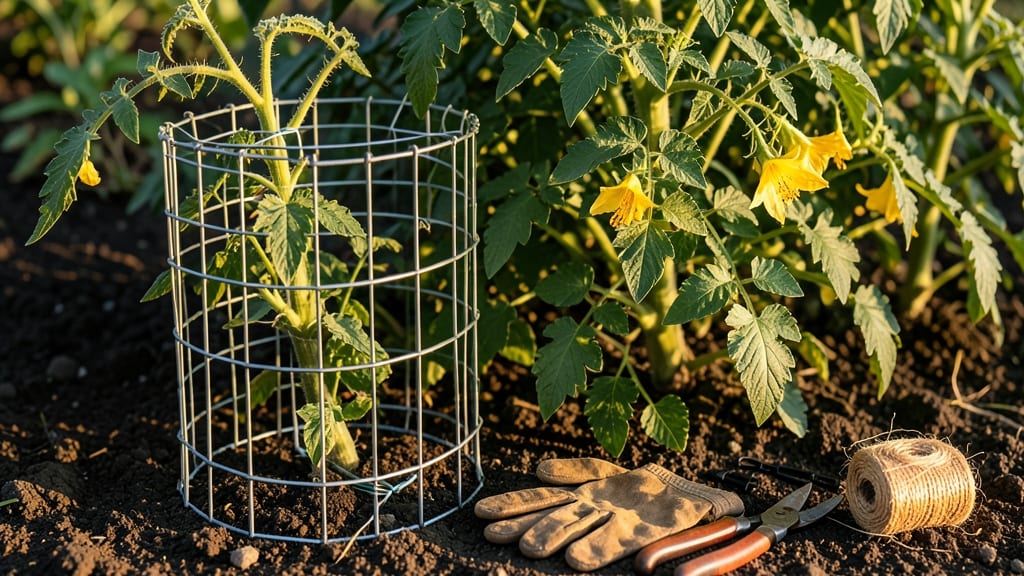 Tomato Plant Cages Homemade: Sturdy Wire Frame That Supports Heavy Vines