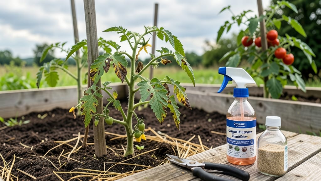 Early Tomato Blight Cure: Copper Spray Shield for Spotless Harvests