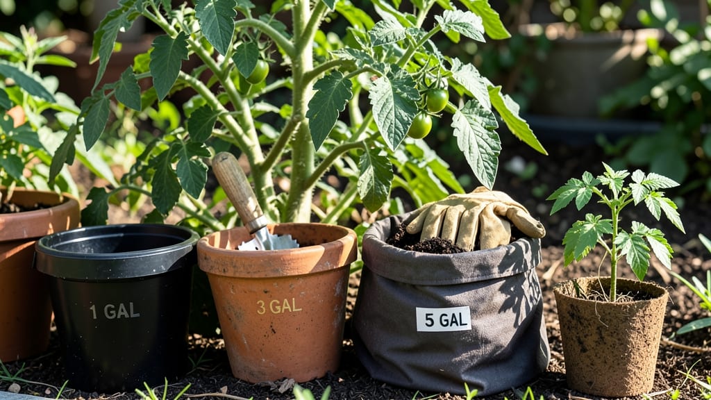 How Many Gallon Pot for Tomato Plant: Size Guide by Variety and Root Space Needs