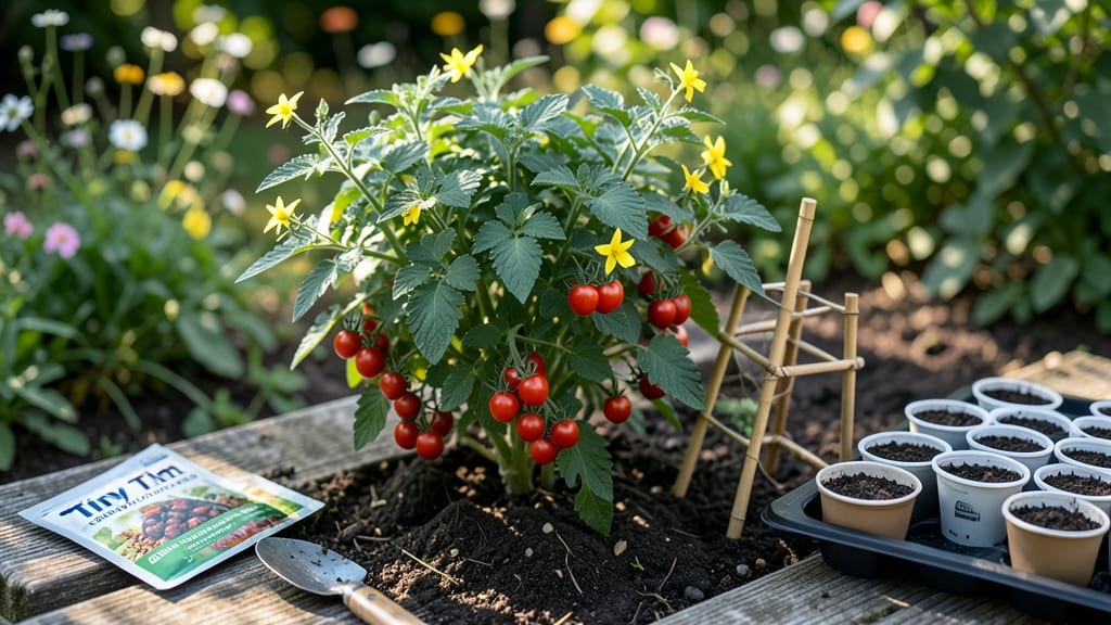 Tiny Tim Cherry Tomato Seeds: Compact Vines for Containers and Small Gardens