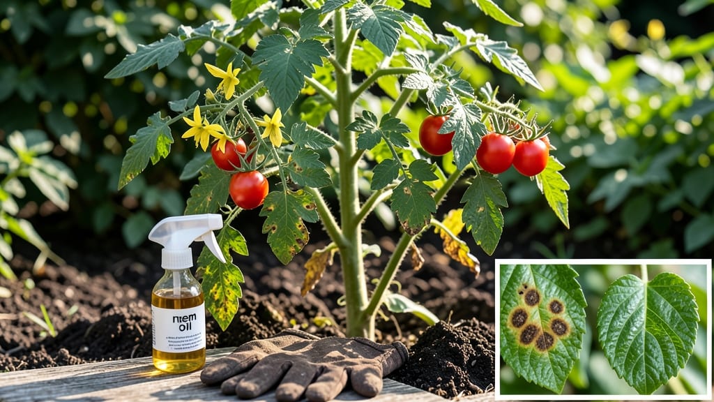 Neem Oil Tomato Blight Spray: Organic Fungicide That Stops Spots in 24 Hours