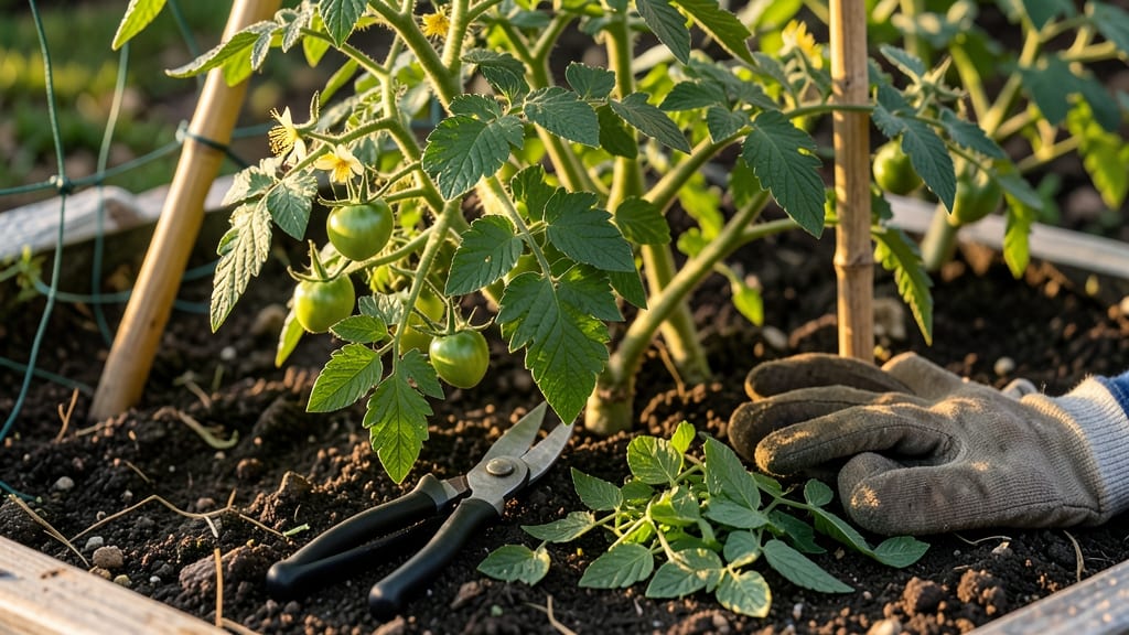 Trimming Tomato Leaves: Precision Cuts for Bigger Harvests and Stronger Plants