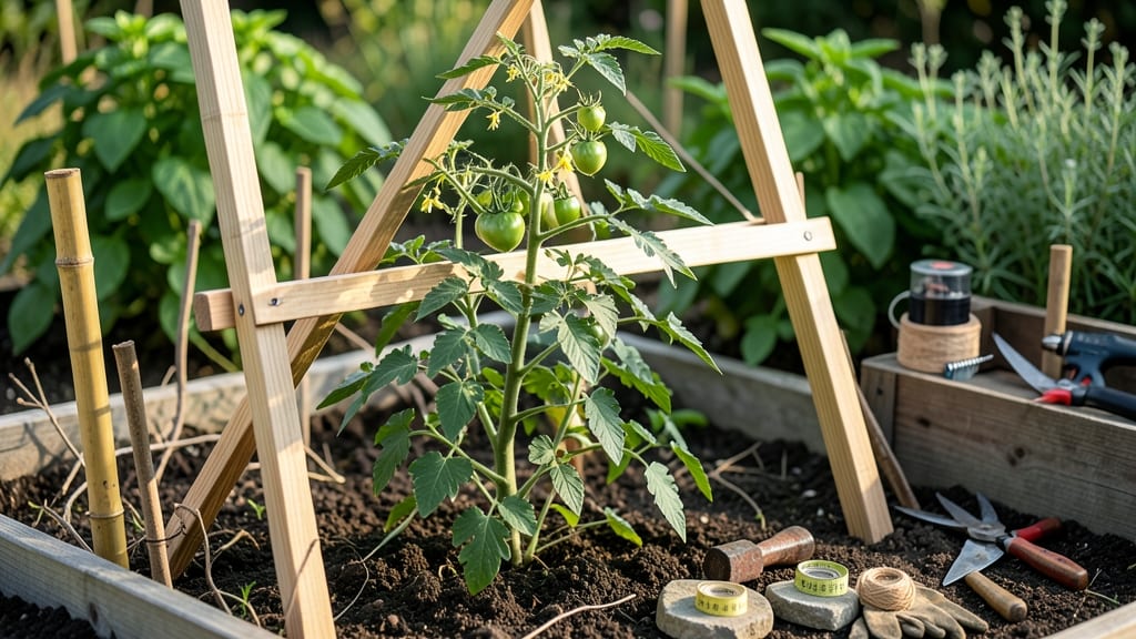 How to Build a Trellis for Tomato Plants: Sturdy Supports for Heavy Vines in Minutes
