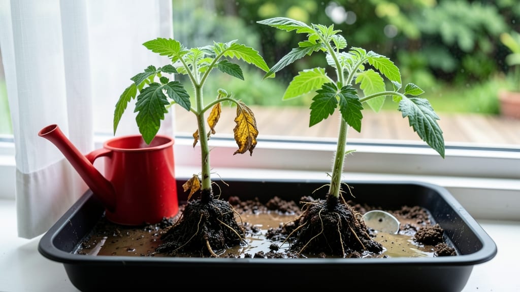 Overwatered Tomato Seedlings: Root Health Rescue in 3 Simple Steps